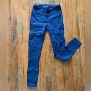 Outdoor Voices Navy SuperForm 7/8 Leggings with Side Pockets